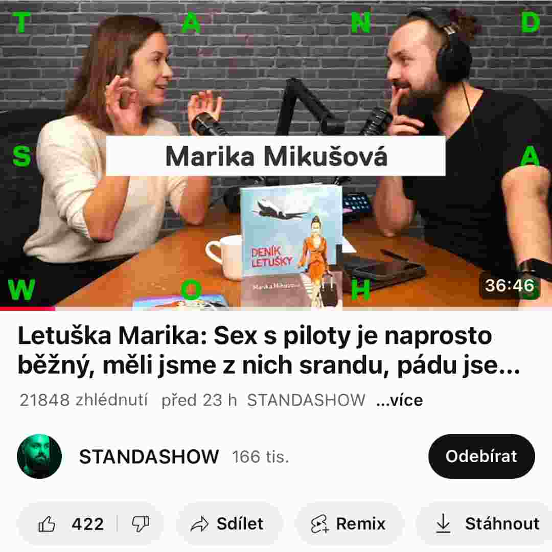 Médium o Deníku letušky