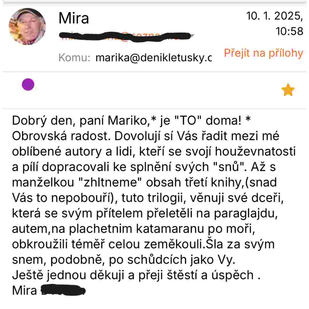 Médium o Deníku letušky