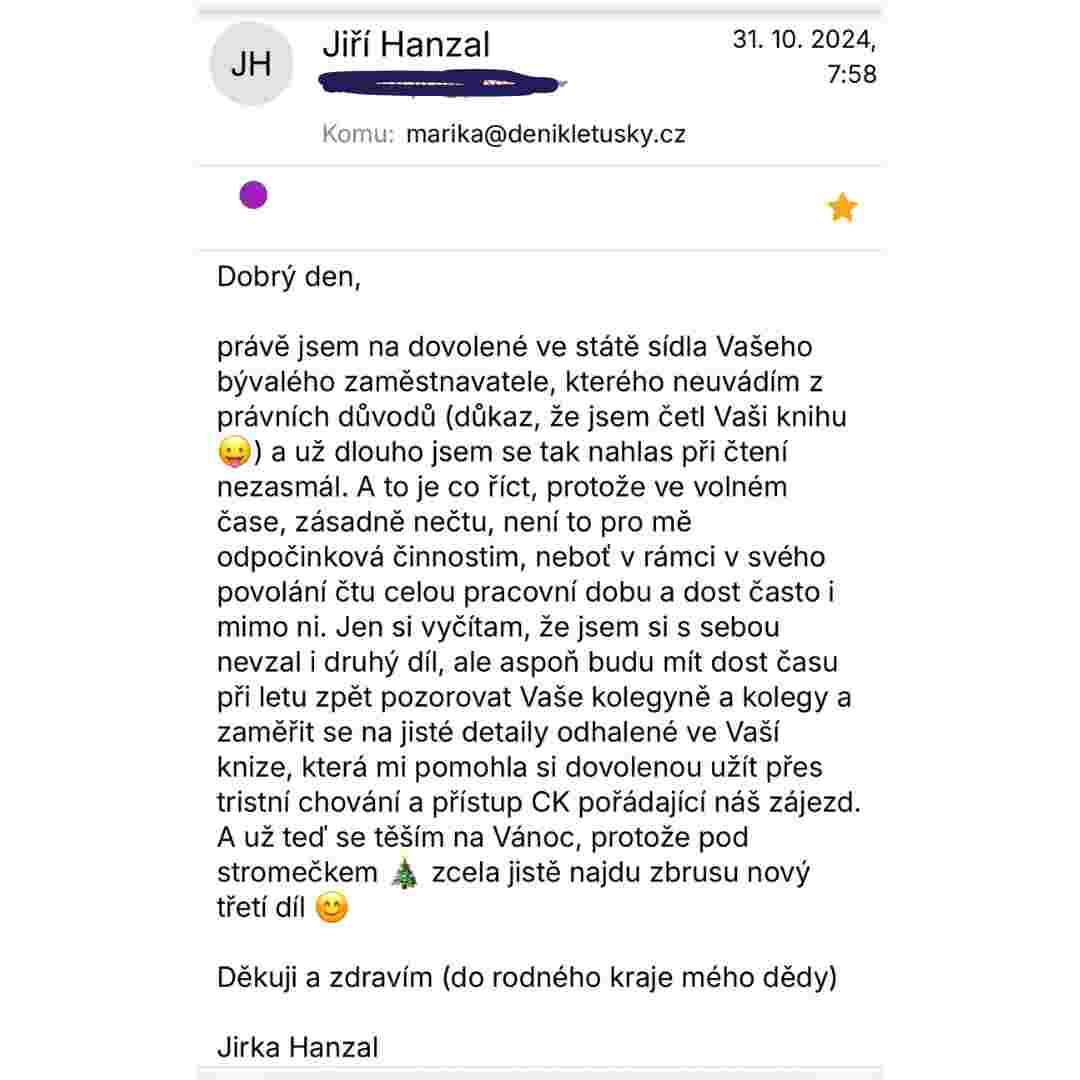 Médium o Deníku letušky